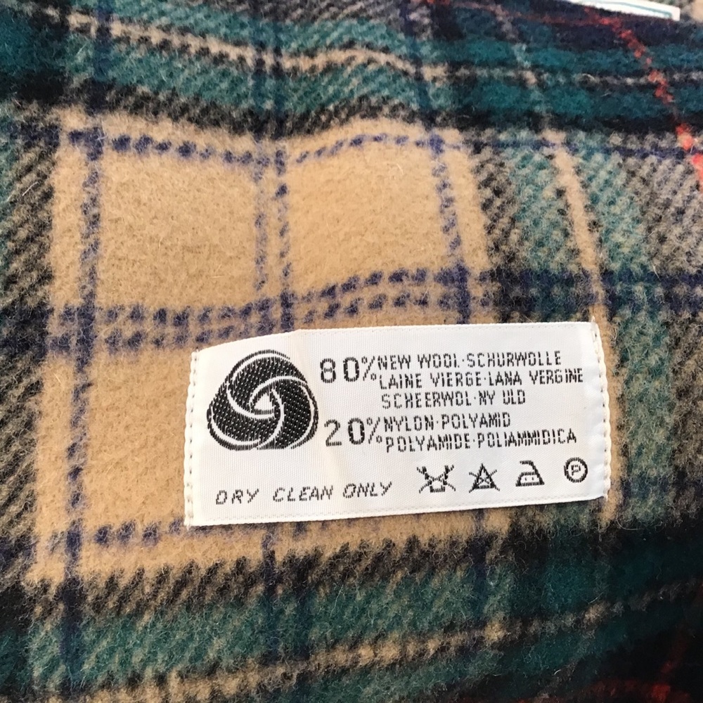 LL BEAN VTG TOGGLE DUFFLE WOOL COAT ENGLAND SZ 14 - Picture 10 of 16